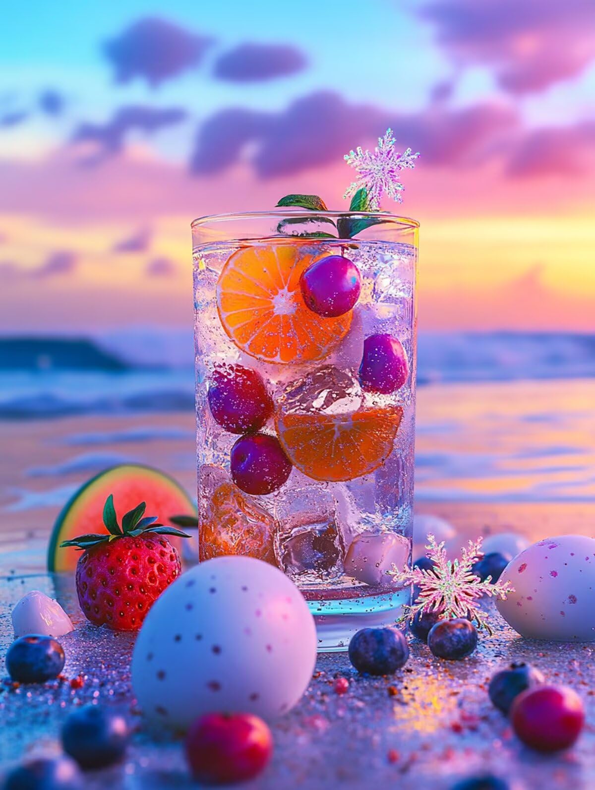 Dipingere con i Numeri Frutta, Paint by Numbers Adulti Oceano, Fai da te Creativi Adulti Quadri da Dipingere Numerati Kit per Decorazione Della Parete di Casa, Regalo 70x95 cm Senza Cornice O9-S