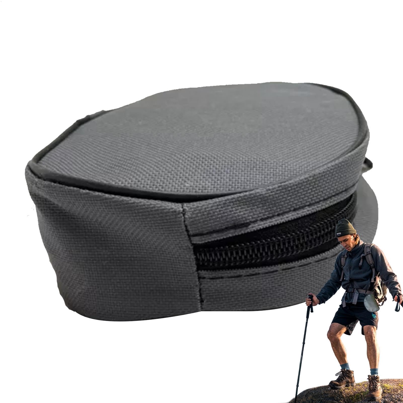 Bolsa de Crampon | Bolsa duradera para Via Ferrata Hierro, Cierre de Retención de Cremallera para Exterior y Montañismo | Bolsa de Cultura de Viaje para Zapatos, Ropa y Accesorios, Atributo único, Se