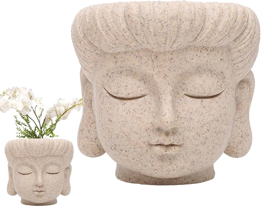 Amazon.co.jp: ブッダ ヘッド プランター ポット - ブッダ 多肉植物