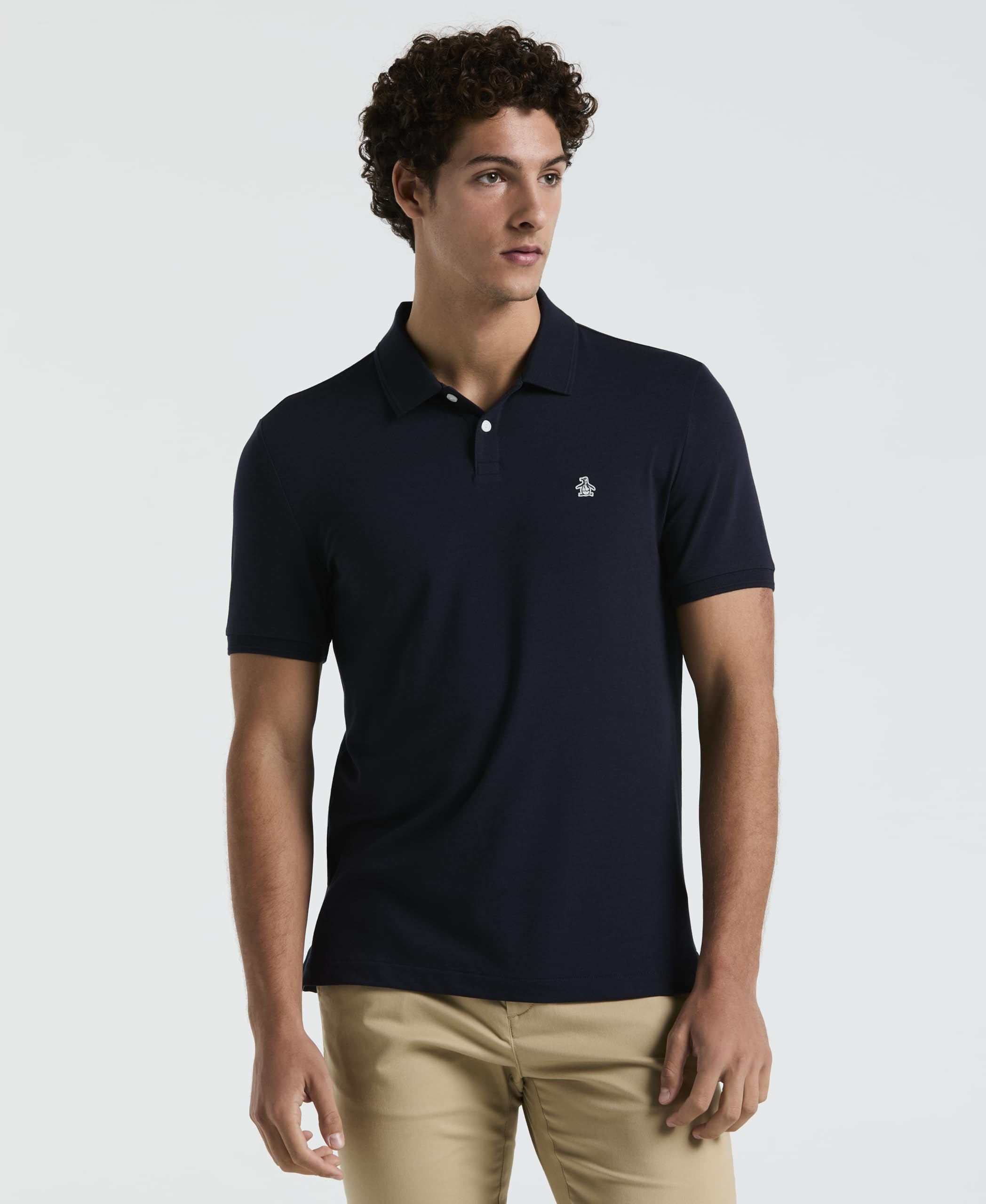 Original Penguin Men's Daddy Polo Shirt, Navy, XXL