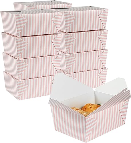Miniatura 18 de Restaurantware Bio Tek - Cajas para llevar de 45 onzas, 50 loncheras para llevar, con cierre de tabulación, resistentes al calor, desechables, Rojo