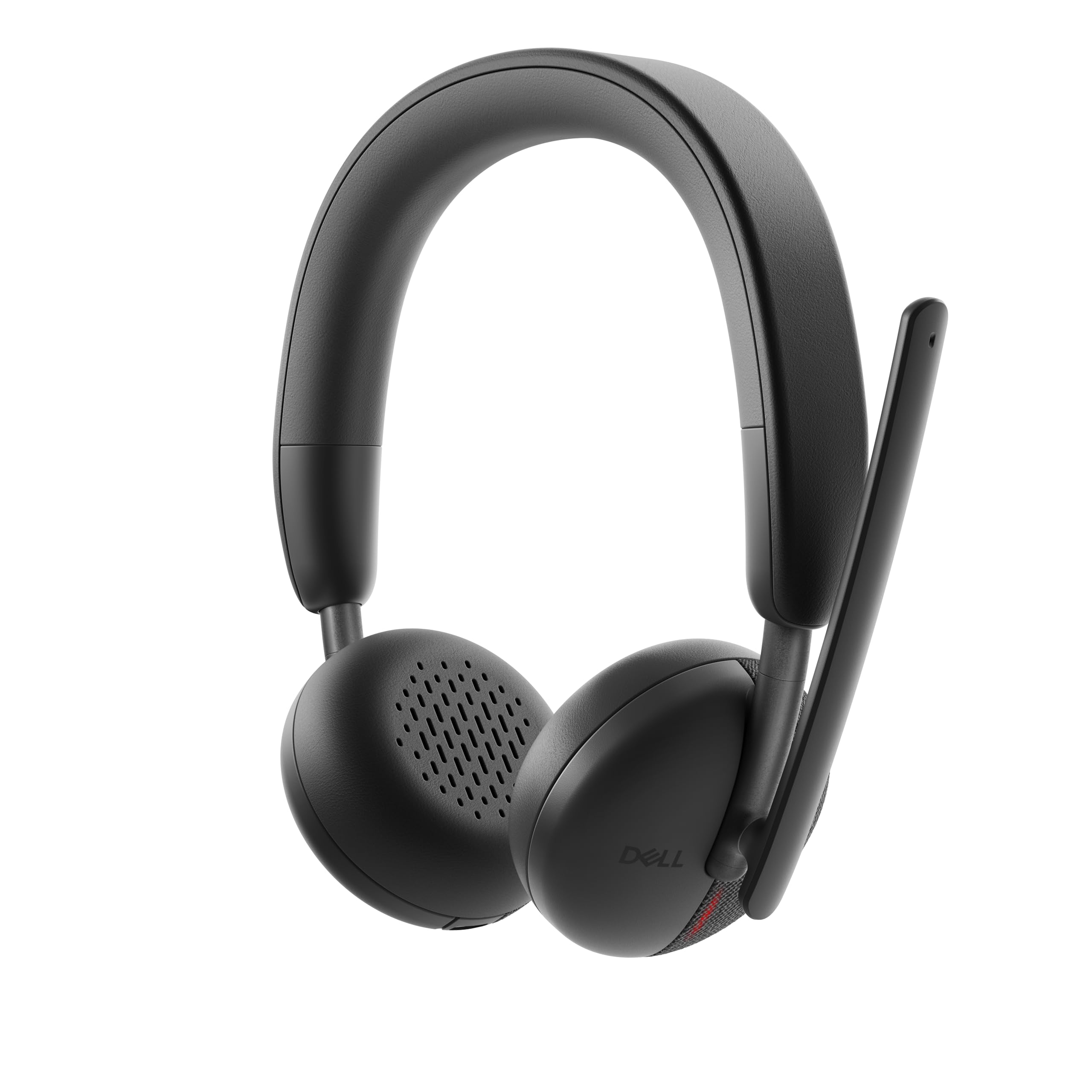 Dell WL3024 - Auriculares inalámbricos - Diadema de piel sintética, micrófono integrado con cancelación de ruido basado en IA, micrófono Boom, color negro
