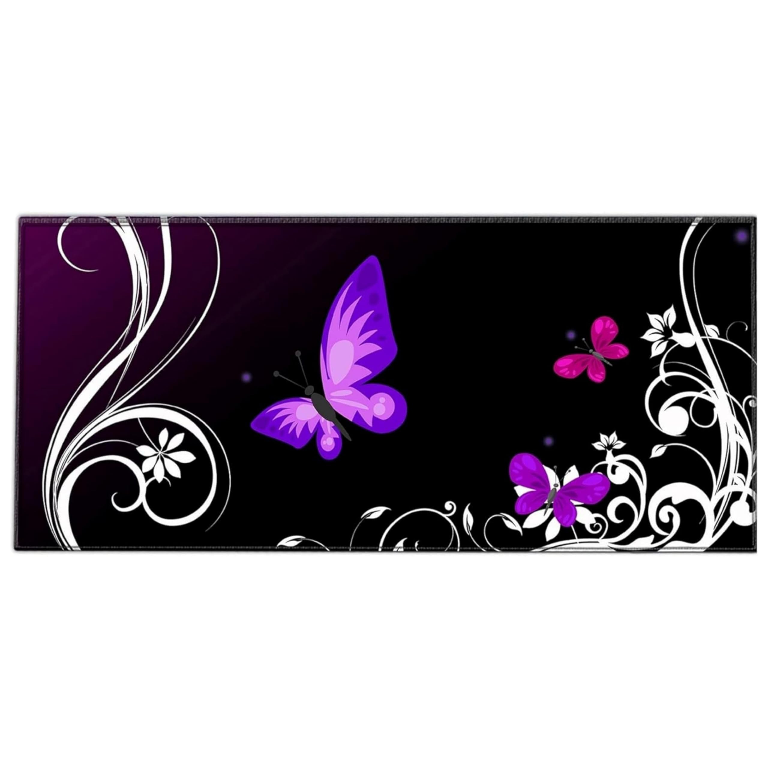 Silent Monsters Alfombrilla de ratón Ordenador XXL 900 x 400 mm, Mouse Pad Grande Tela, púrpura, Antideslizante y silenciosa, para Gaming, Oficina, Home Office, Lavable, Enrollable, Cosida — view 9