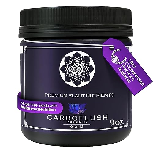 Miniatura 10 de Carboflush Pro Series - Potenciador del sabor de cosecha, polvo nutritivo derivado naturalmente para suelo, hidroponía y fibra de coco, fertilizante