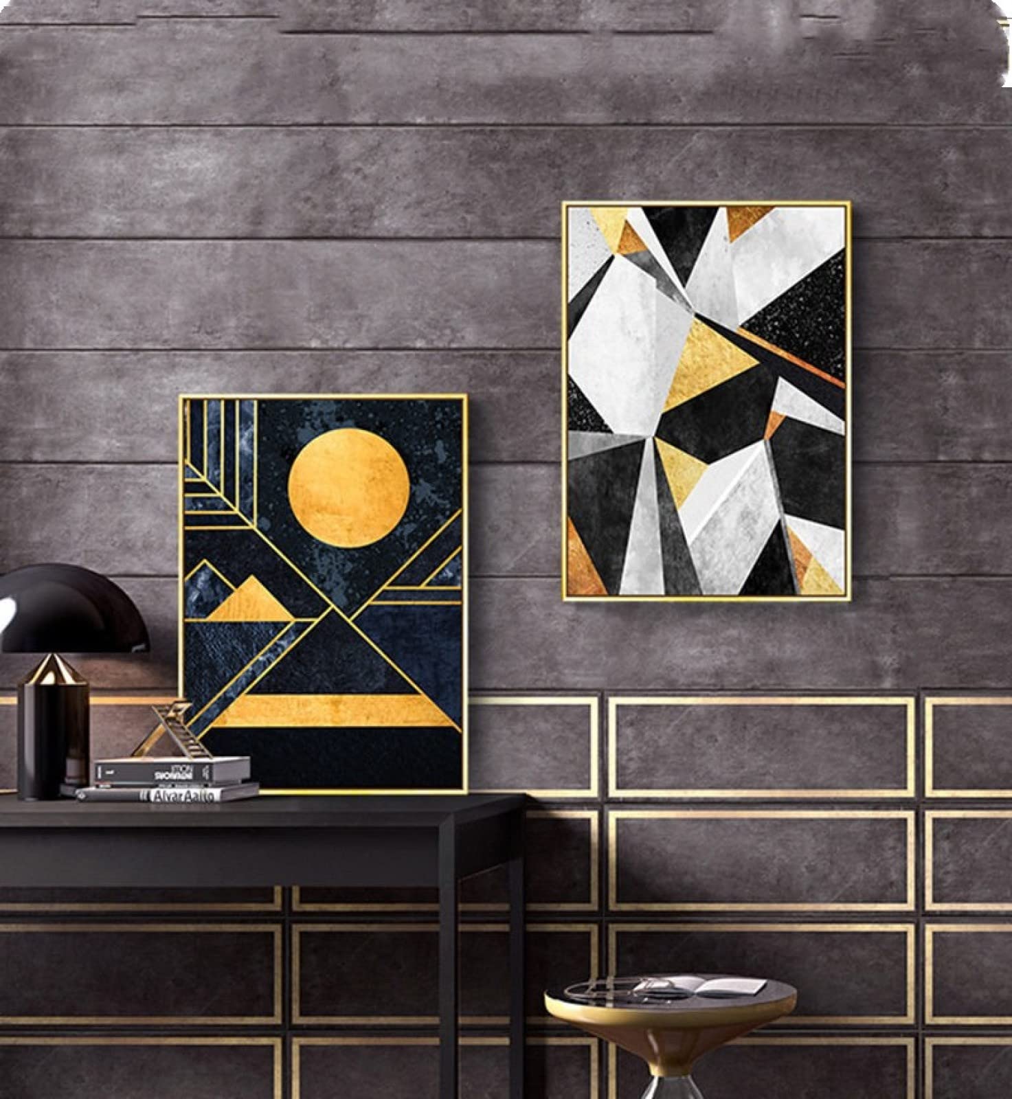 Set of 3 Modern Abstract Geometry Poster Wall Decor Nordic Wall