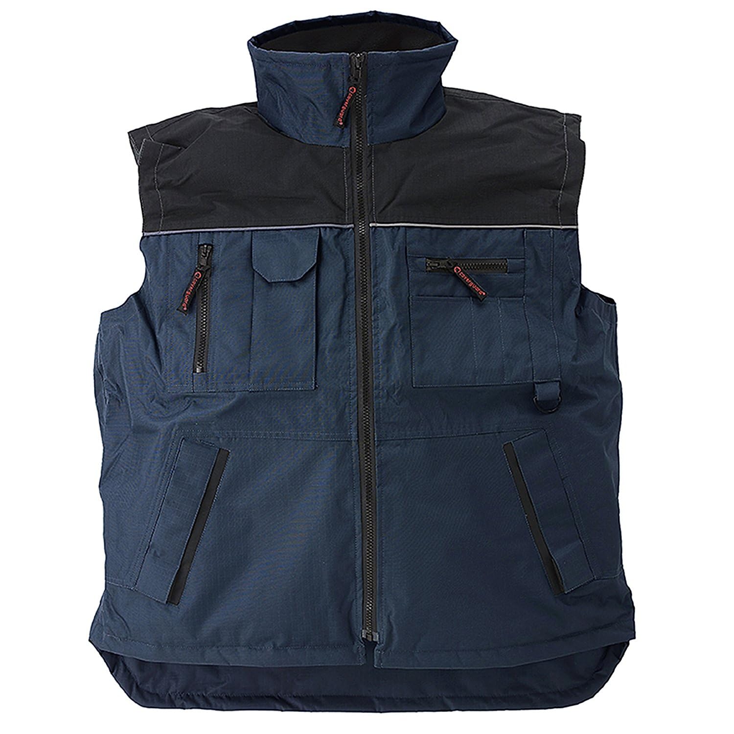 Gilet de travail Ripstop multi poches gris et noir