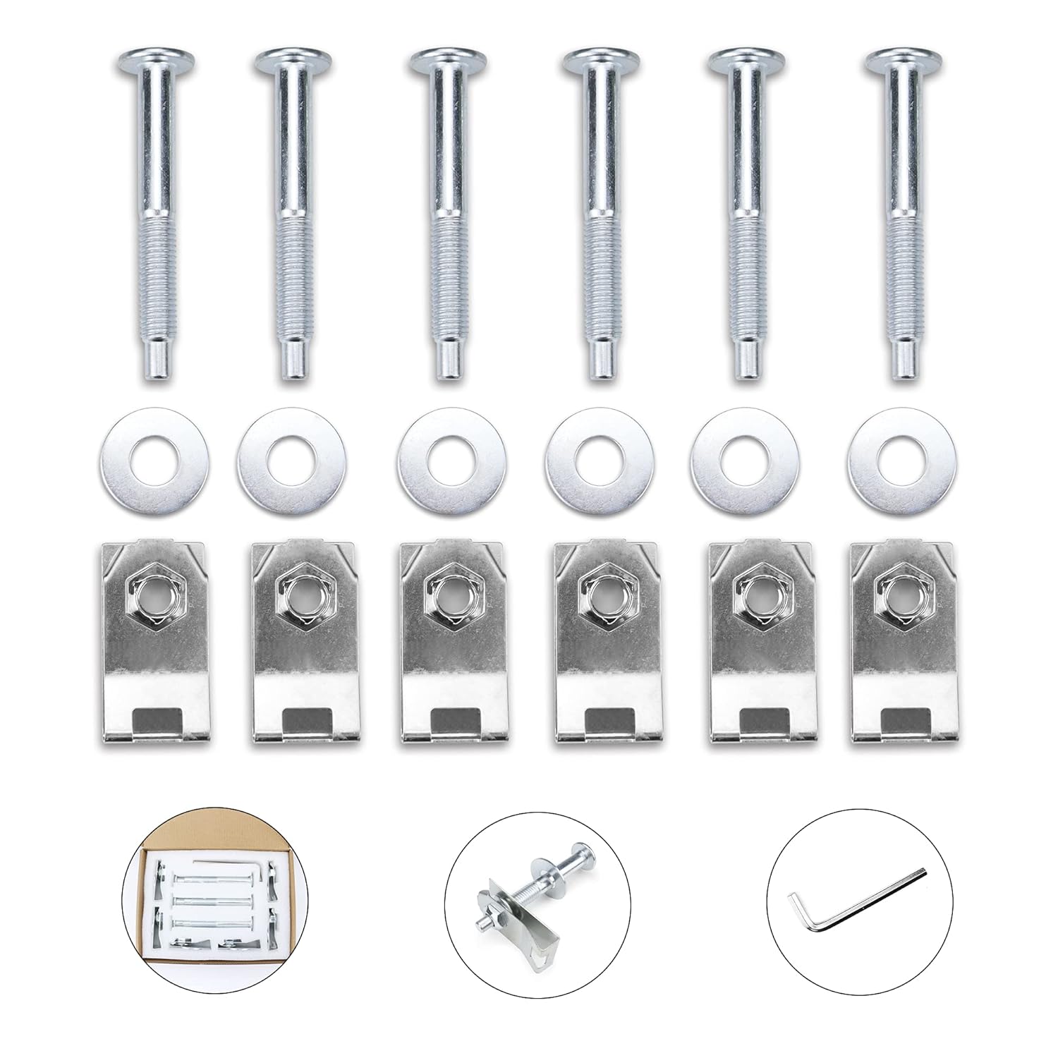 FEXON Truck Bed Bolts Compatible with Ford F150 F250 Lobo