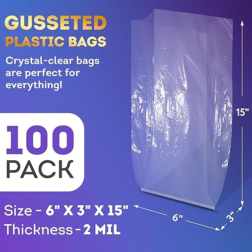 Vista 79 de APQ - Bolsas de polietileno con fuelle Transparente