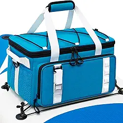 Cooler impermeável para prancha de remo, bolsa térmica com bolso de malha superior, acessórios de prancha de remo premium, bolsa térmica para passeios na praia, acampamento, caiaque, viagens e festas