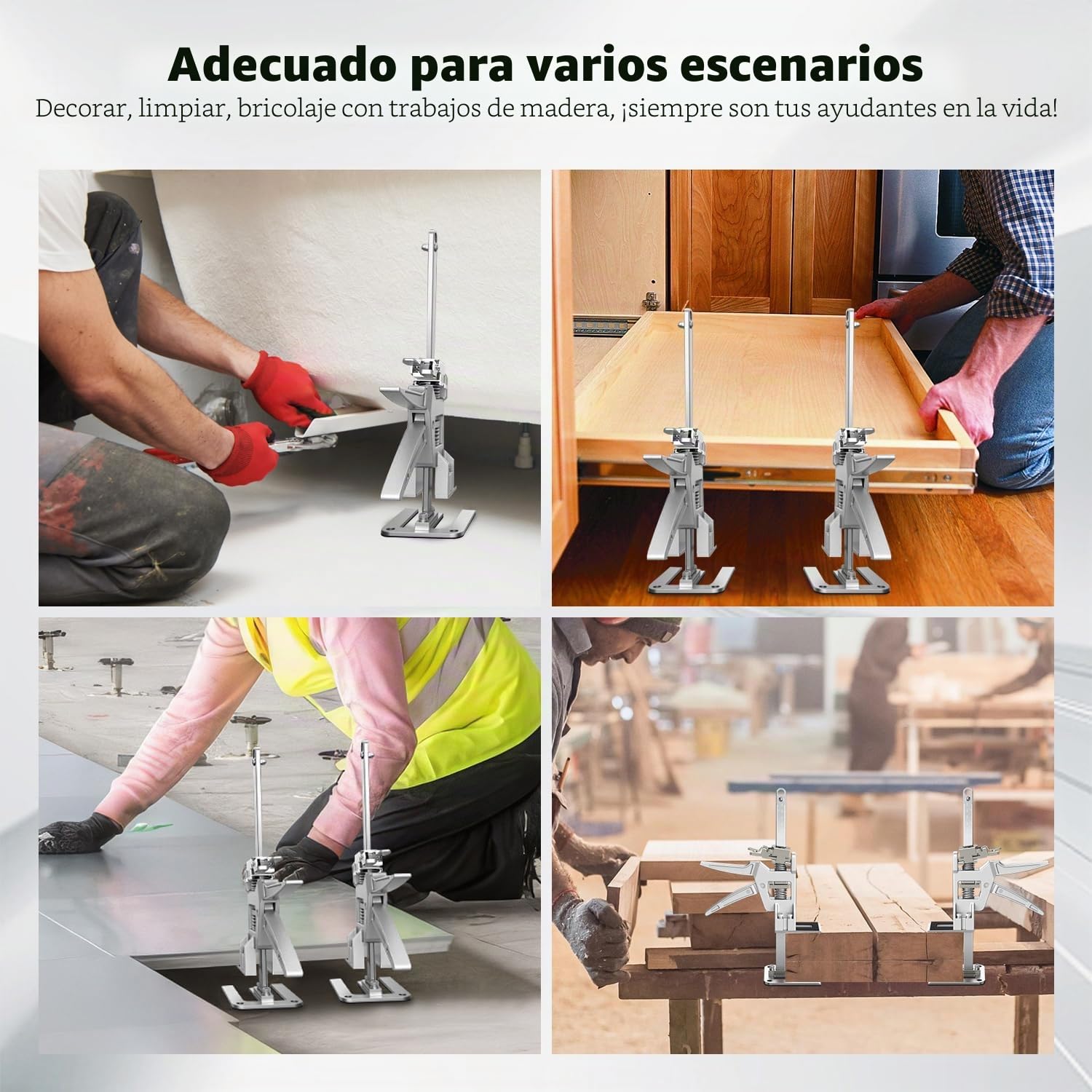Raynesys 2 PZS Brazo de Ahorro de Mano de Obra, 12 Pulgadas Levantador de Herramientas Manuales Control Preciso Lento/Rápido Descenso, Cada Capacidad de Carga 100KG para Azulejos de Pared Muebles