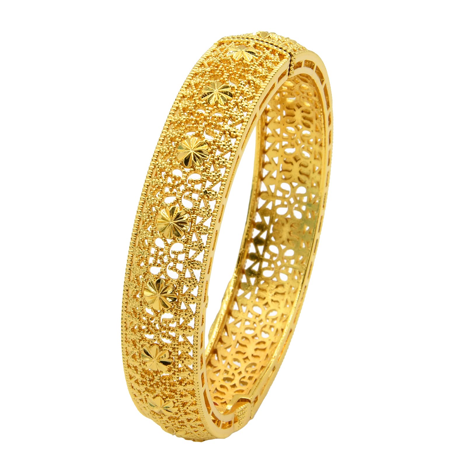 SUVAN JEWELRY Women Ggold Gracelet 24K Gold Plated Dubai Series Alloy Fashion Bracelet