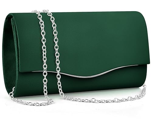 TINDTOP Clutch Purses for Women, Formal Evening Bags Suede Shoulder