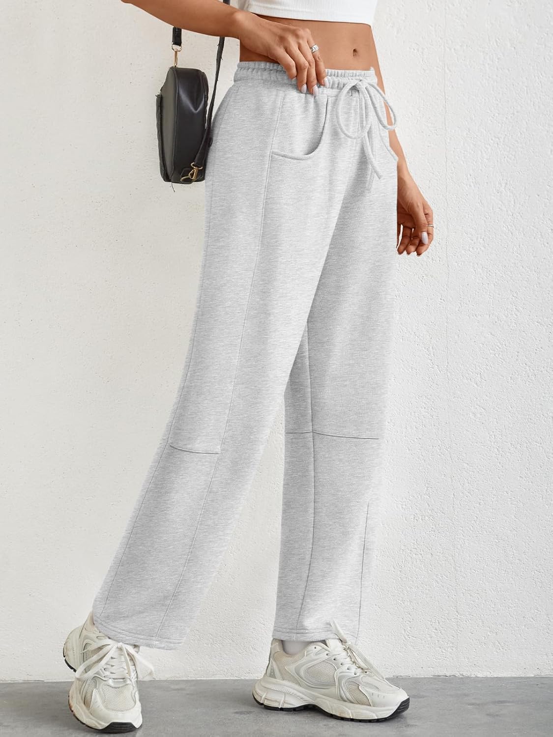 Trendy Queen Barrel Sweatpants Womens Wide Leg Pants Baggy Palazzo Lounge Comfy Flowy Pants Teen Girls Fall Clothes Outfits - Image 3