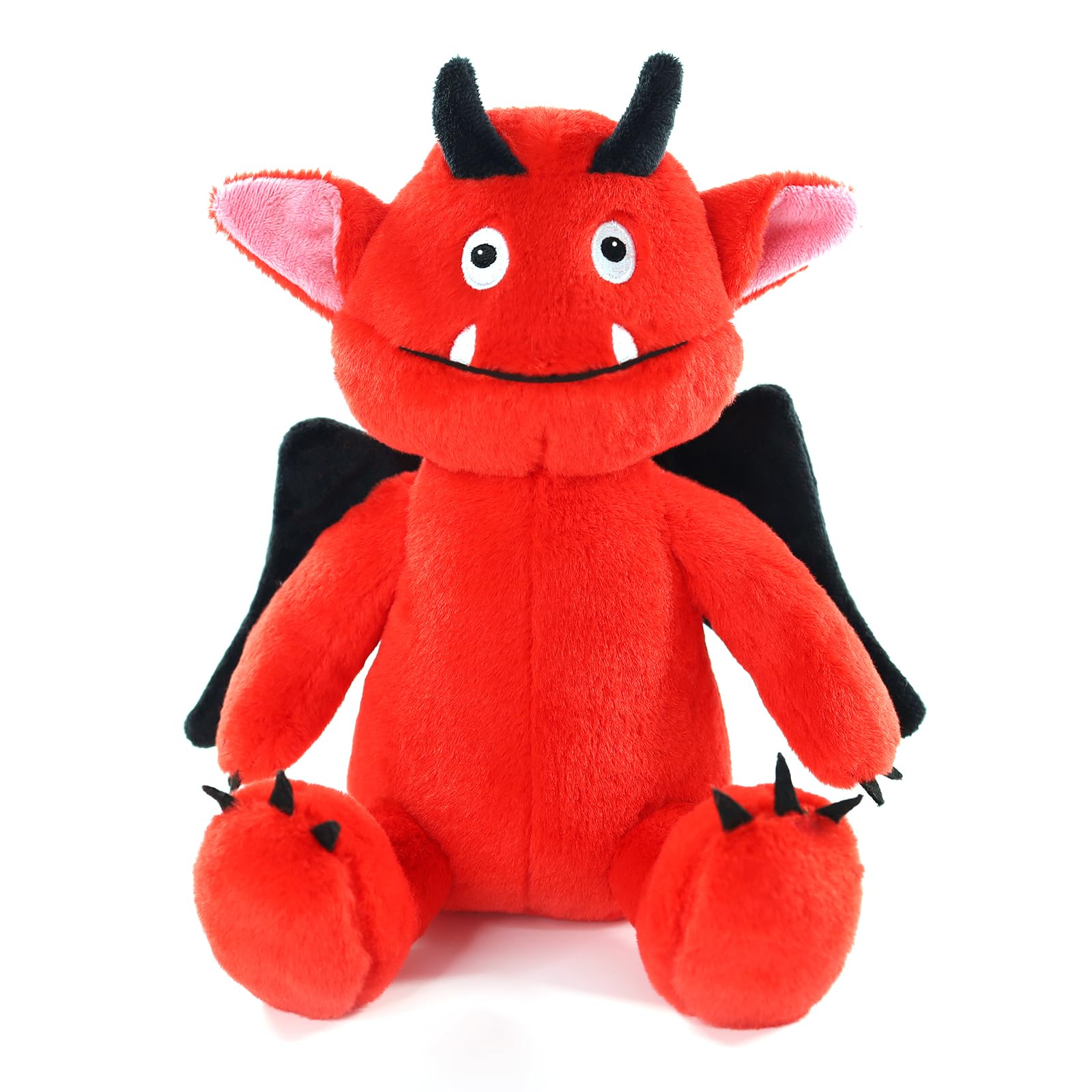 Sew Butiful Red Monster Stuffed Animal Toy Cute Plushies Stuffed Bat Plush Gift for Kids Boys Girls Children