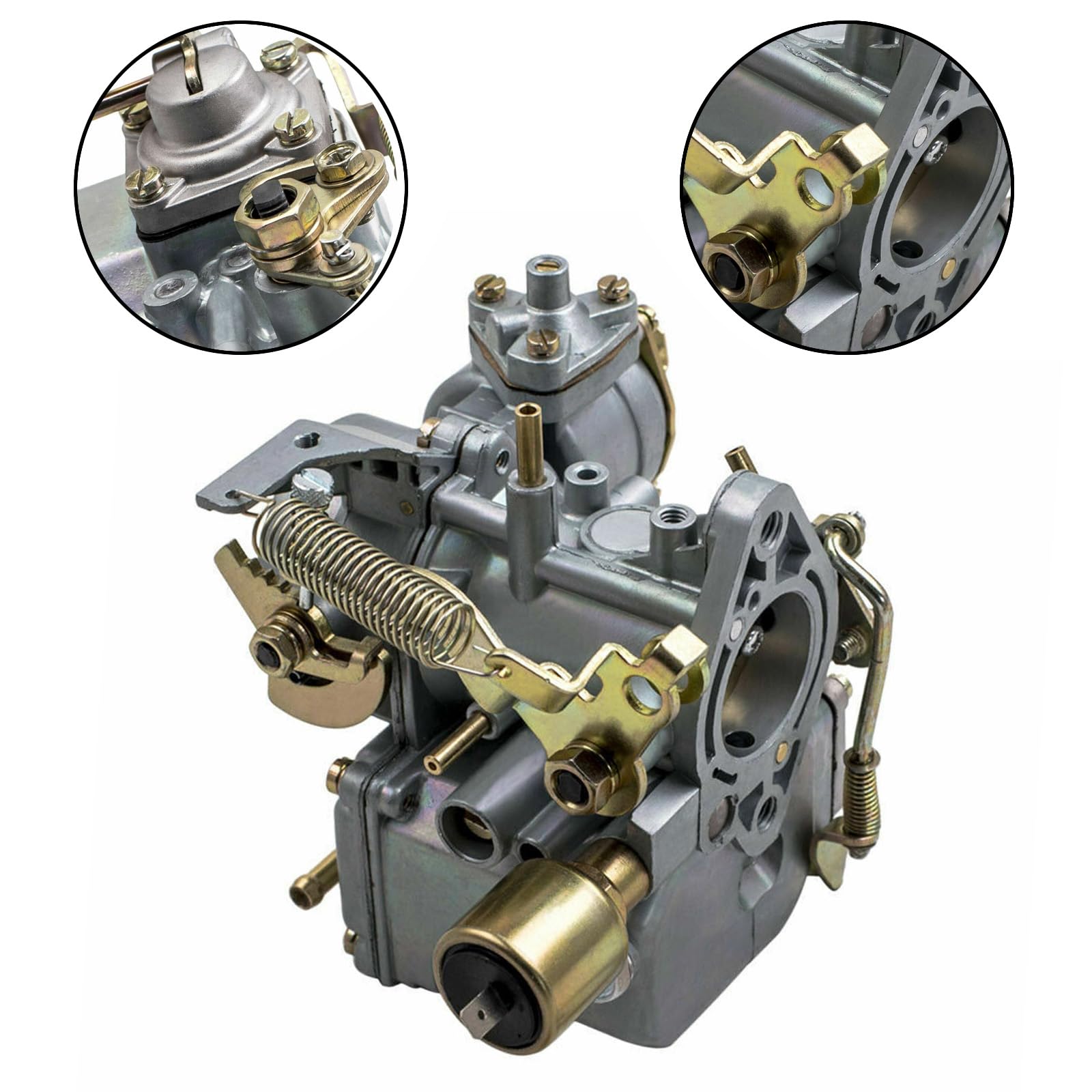 Carburatore elettrico 113129031K Carburatore Choke compatibile con VW Beetles 1971-1979 Dual Port 1600cc 12V Carburatore di ricambio 34 Pict-3 98-1289-B