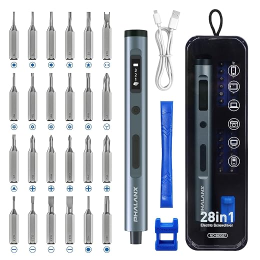 Mini Electric Precision Screwdriver Set (grey) - $29.88