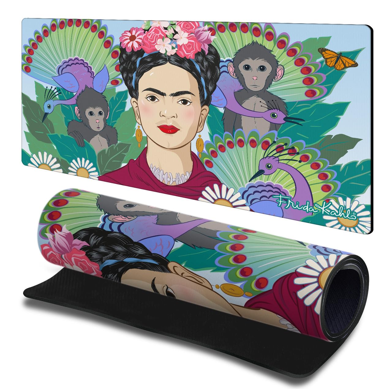 Tapis de souris pour jeux et bureau Frida Kahlo, idéal pour sublimer votre espace PC fixe - 7