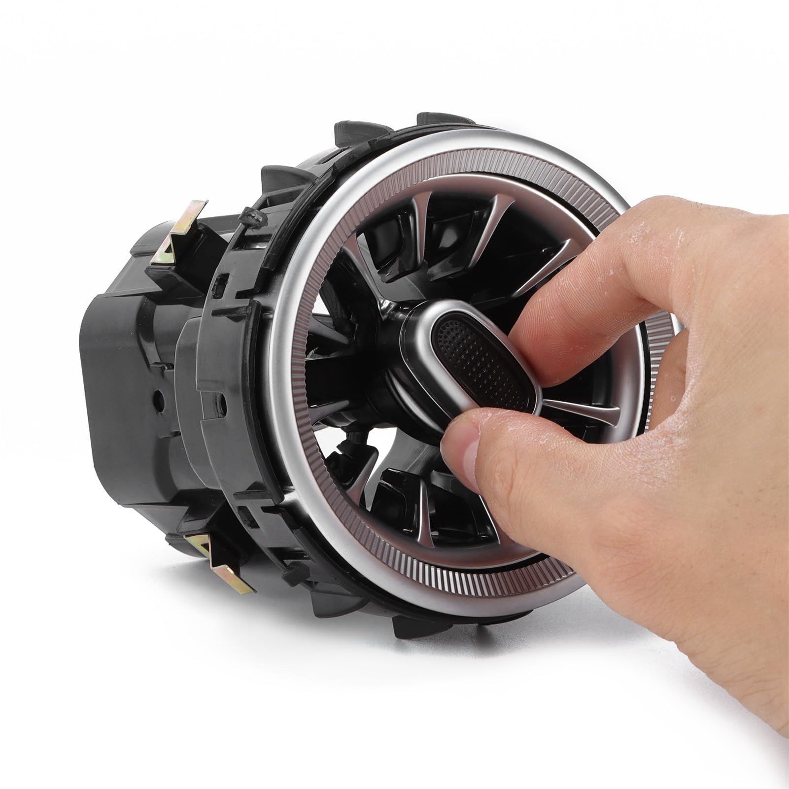 Karlak 5PCS Zestaw Wentylacyjny Air Turbine Air, 64 Kolor LED Ambient Light Wymienca Benz C GLC Klasa W205 2019-2021, z Doskonałym Efektem Dekoracyjnym, Styl Wnętrza Samochodu, Wtyczka