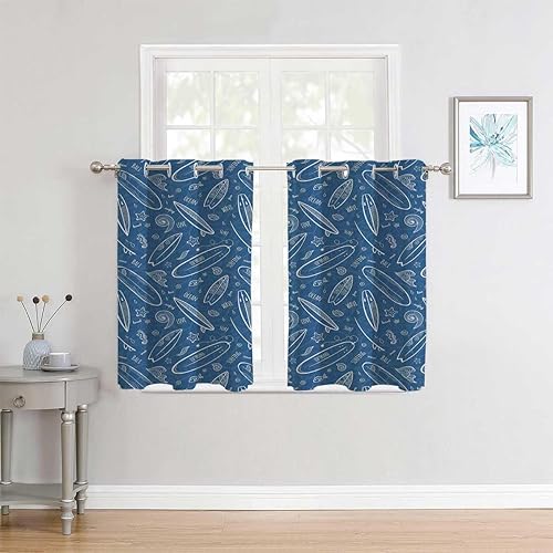Cortinas para Sala Elegantes Modernas - Persianas para puerta de patio para puertas correderas de 55 pulgadas de ancho por 45 pulgadas de largo, 2