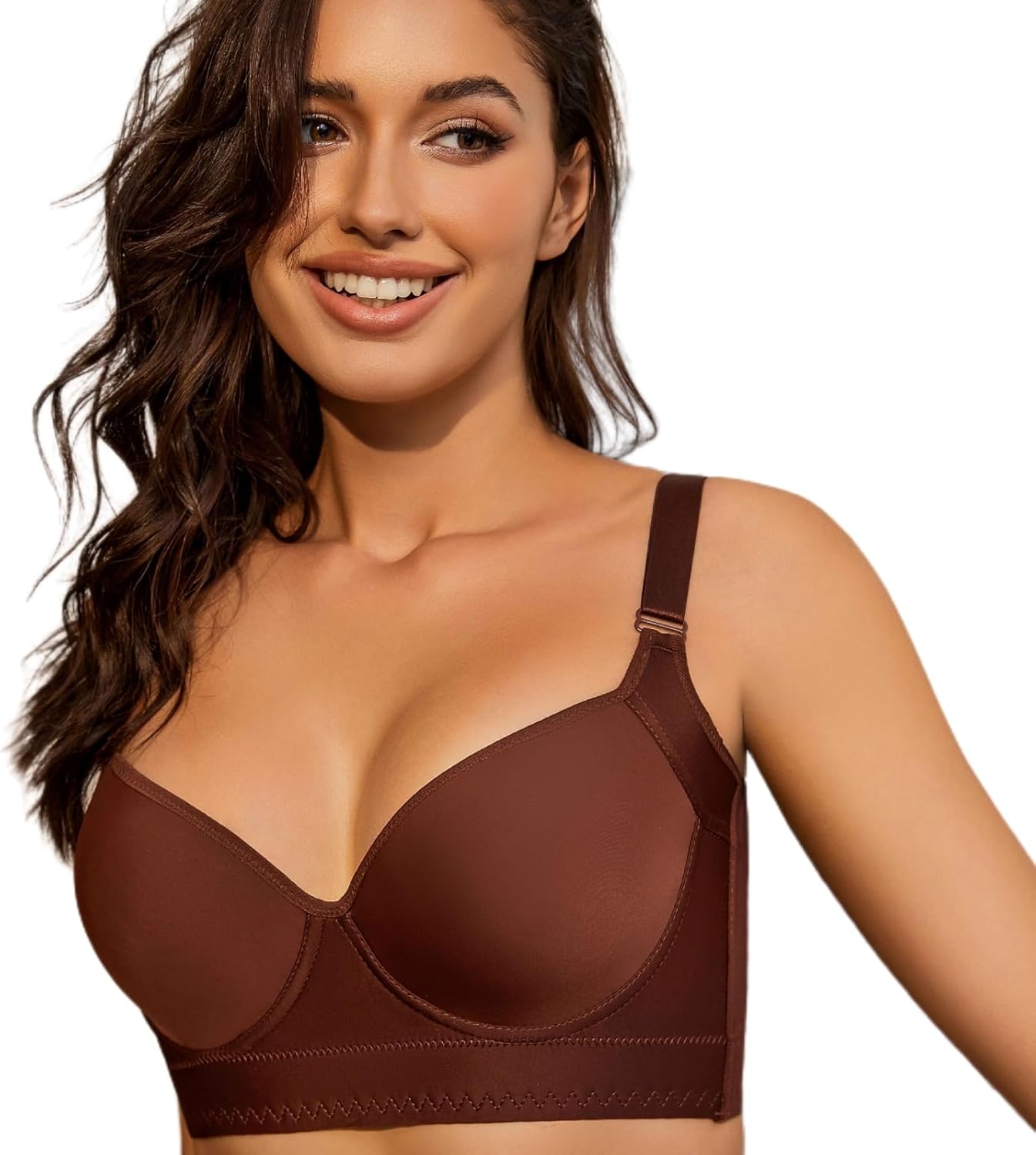 Push Up Bras for Women Daisy Bra Bras for Back Fat Sexy Comfortable Back Smoothing Bra (34B-46DD)