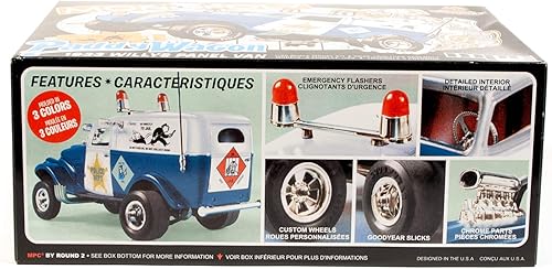 Miniatura 4 de MPC 1933 Willys Panel Paddy Wagon (Monopoly) 2T 1/25ª Escala Kit de modelo, rojo (MPC924M)