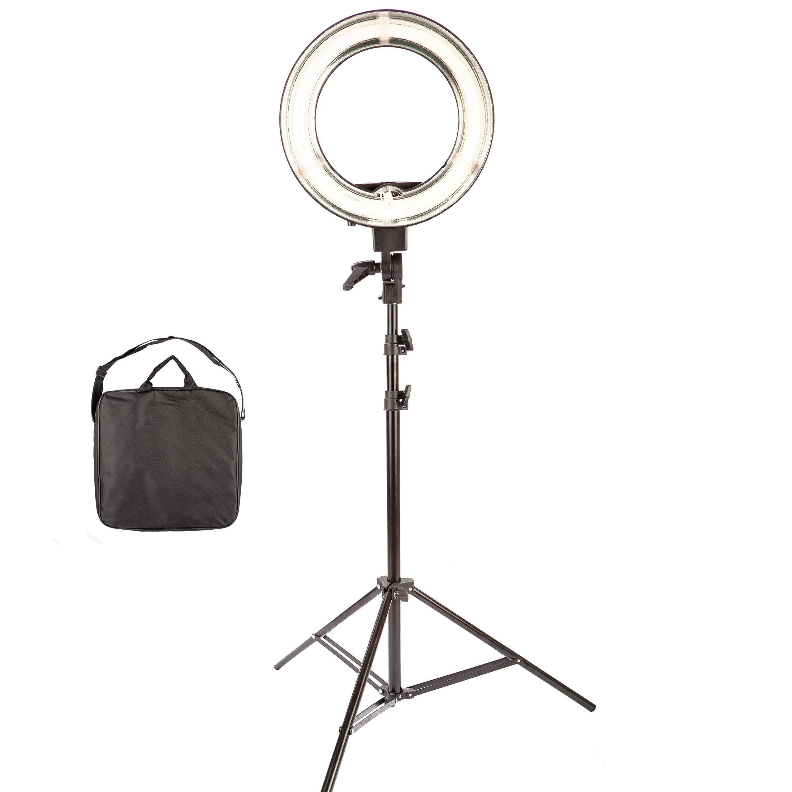 Luce ad anello da 34,3 cm con treppiedi per il Live Streaming Make Up, 40W Dimmerabile Kit di bellezza per YouTube TikTok Video Vlogging Fotografia Selfie Foto