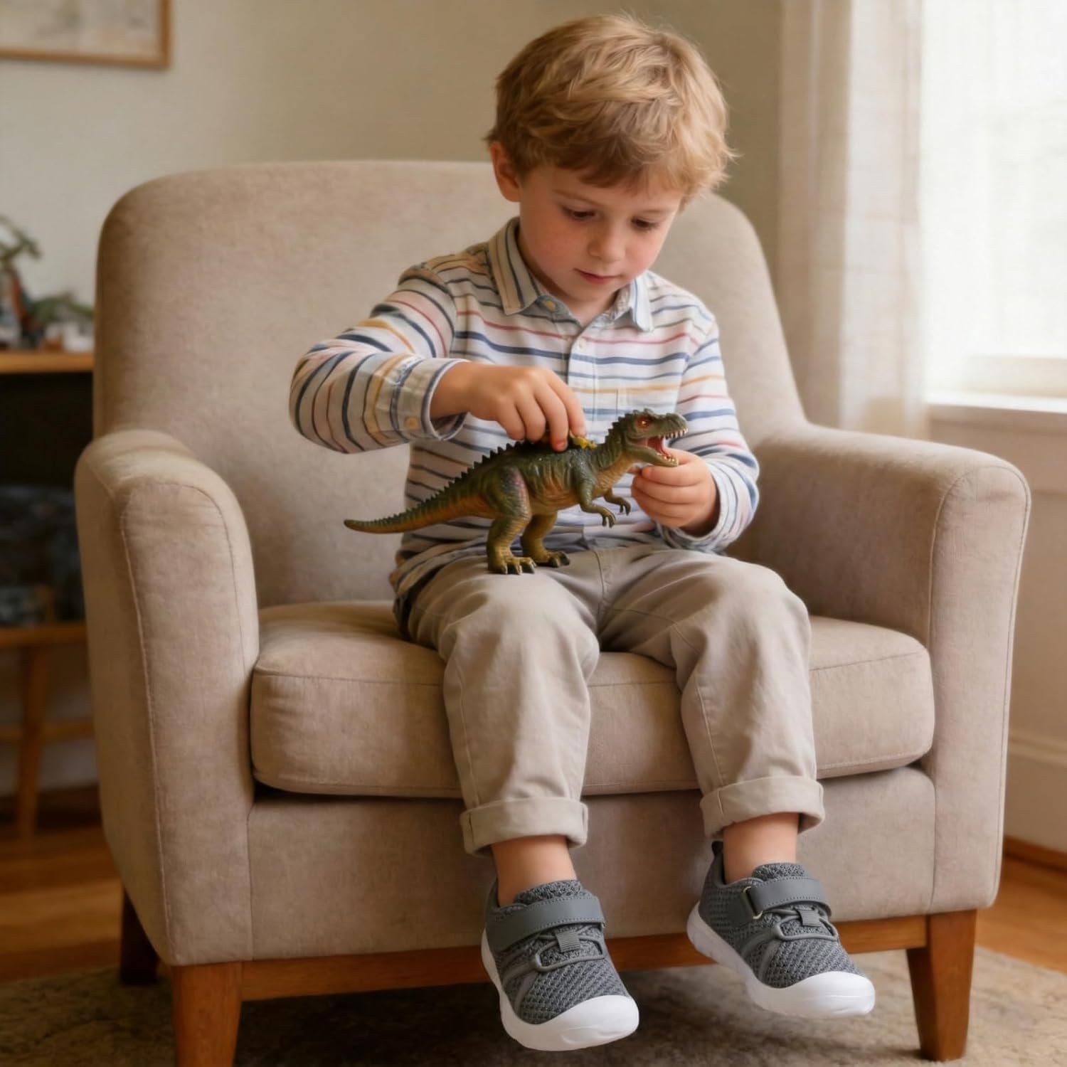 FEETCITY Toddler Sneakers Wide Toddler Shoes Boys Girls Tennis Shoes Sports Running Walking Sneakers - Image 3