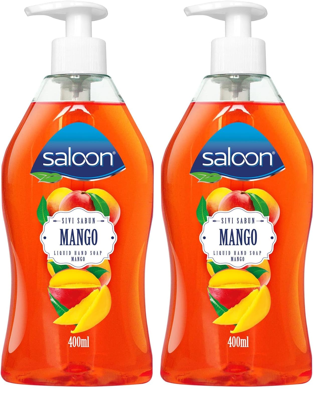 SALOON SIVI SABUN MANGO 400 ML 2li paket