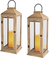 Vista 8 de Bdor Faroles decorativos extragrandes – Linterna impermeable IP65 de 27.5 pulgadas con velas sin llama, linterna decorativa para decoración