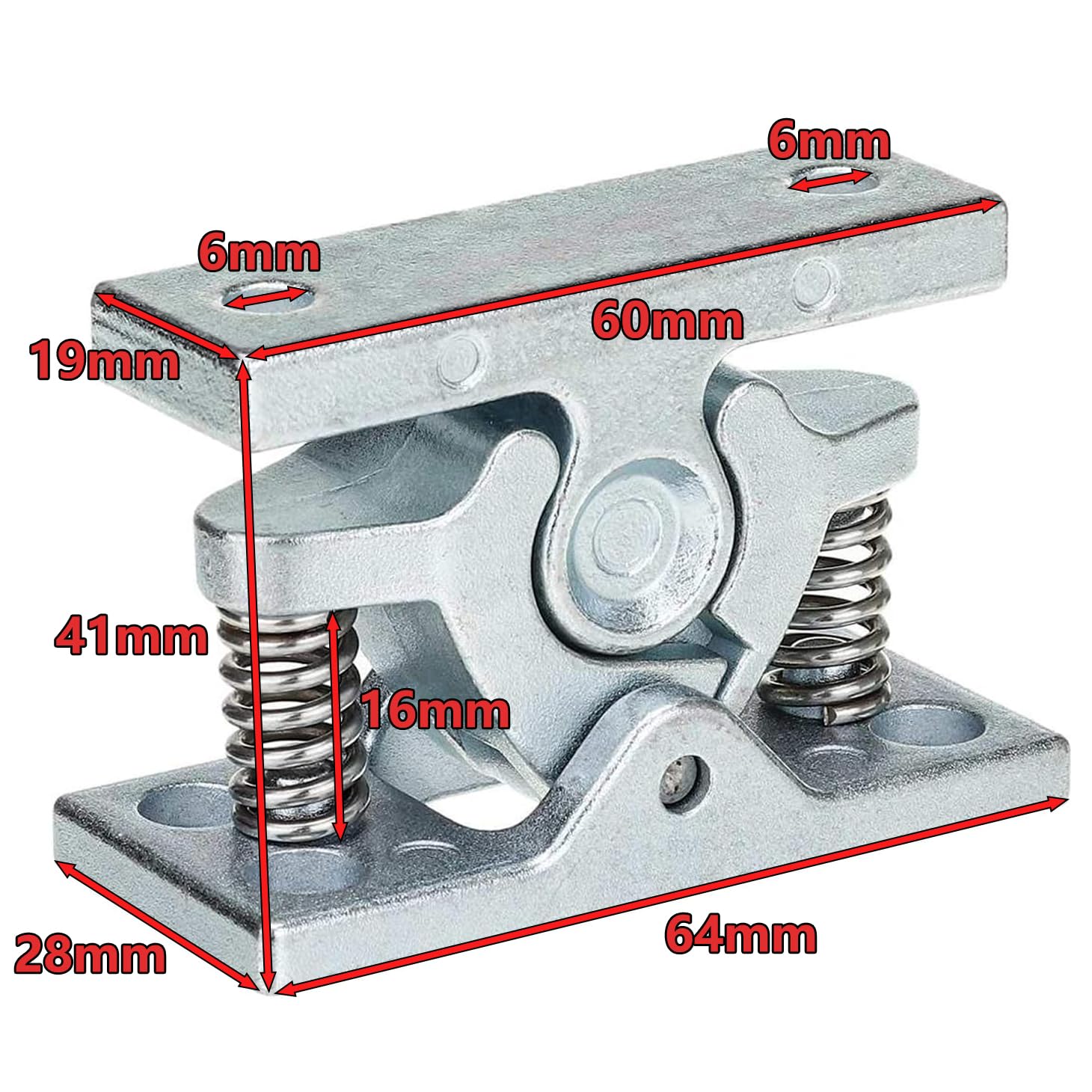 2Pcs Door Stopper Caravan Door Catch - Door Stopper for Caravan Motorhomes and Boat Door Clip Zinc Alloy Stainless Steel - Image 2