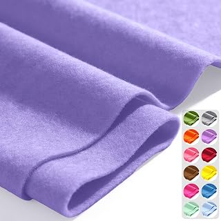 Lavender 36" X 36" Felt Fabric Sheet - 1.6mm Thickness | Soft Acrylic Craft Felt for Costumes, Handmade Crafts, Home Decor, Embroidery Backing, Patchwork