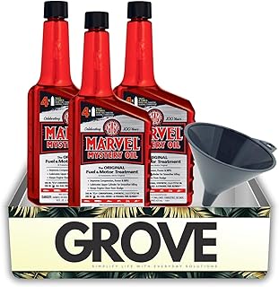 3X Diesel/Gasoline Fuel Treatment 16 fl oz by Marvel Mystery Oil Bundle with Funnel – Helps Reduce Engine Deposits and Improve Fuel System Performance in Gas and Diesel Engines – Gift Set (4 Items)