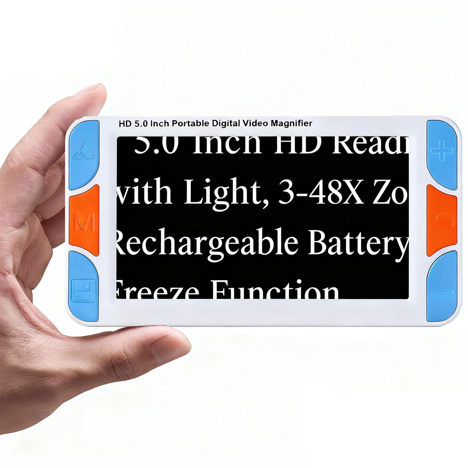 Elektronisches lesen Lupe, tragbare Digitale Lupe, 5 Zoll HD elektronische lesehilfe Lupe, bietet 3X-48X textvergrößerung, für Low Vision, daltonismus, ältere leselinse
