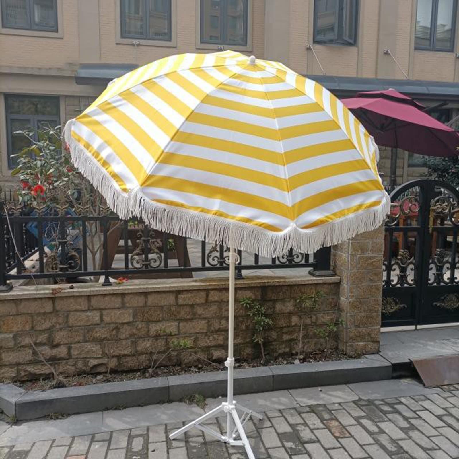 Beach parasols, Φ1. 6M Outdoor Tilt Garden Parasol Umbrella