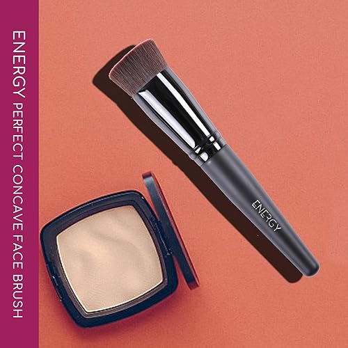 Miniatura 47 de ENERGY Brocha corrector para debajo de los ojos, cepillo de base pequeña para crema líquida en polvo, maquillaje, mezcla, ocultación, ajuste suave