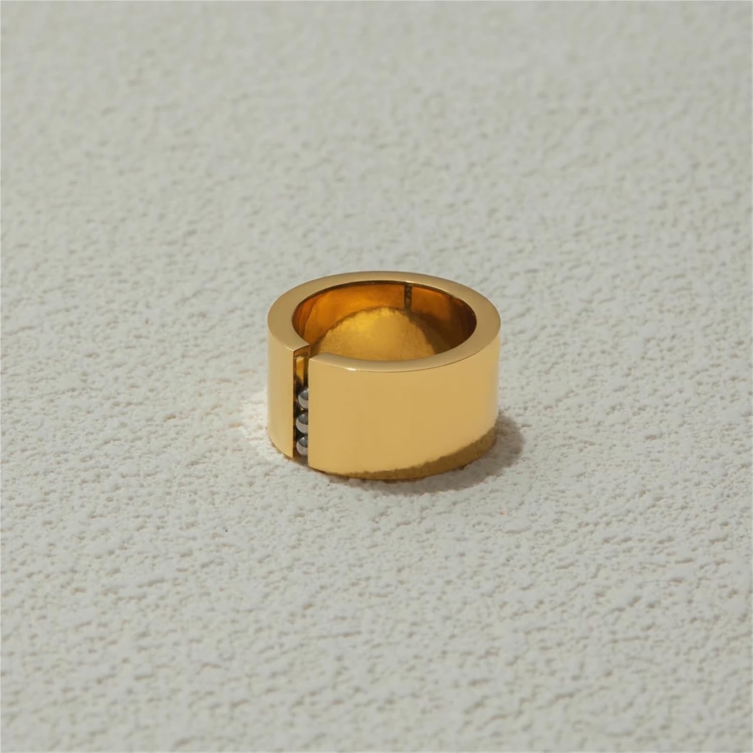 Metal Geometric Ring Stainless Steel Personalized Finger Jewelry Unisex Ring 1Pcs