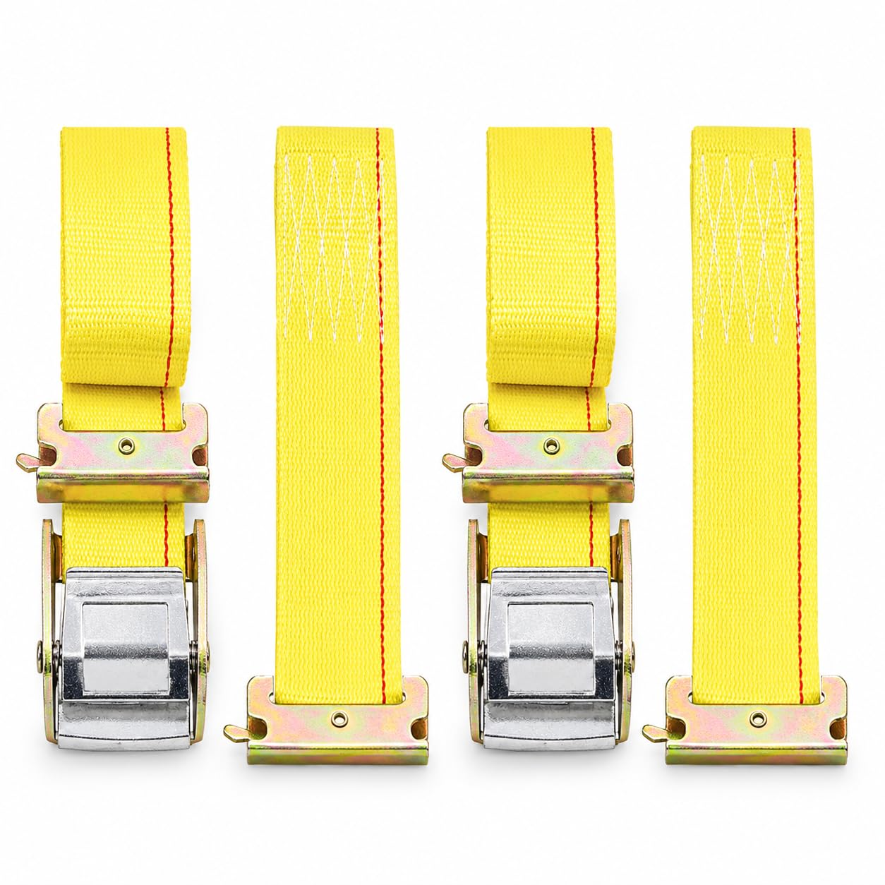 Correas E-Track de 2 pulgadas x 12 pies con hebilla de leva amarillas Boxer Tool 8