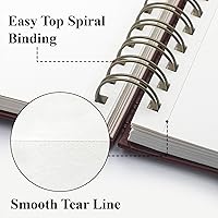 Vista 5 de Cuaderno de bocetos para medios mixtos de 9" x 12" - Cuaderno de bocetos multimedia de tapa dura, encuadernado en espiral, 60 hojas de papel