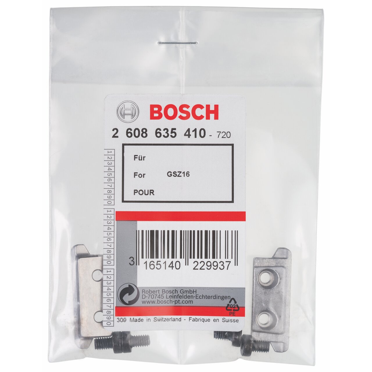 Bosch 2608635410 zestaw krawędzi tnących, 0 V, srebrny/czarny