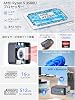 Mini PC, Ryzen 5 3500U, faster than N150/N97, GMKtec G10 mini pc, 64GB DDR4 + 16TB M.2 SSD expandable, up to 3.7 GHz Win11 Pro, Mini PC, 2.5 G, Wired LAN Port, 4K3 Screen Output, HDMI 2.1/DP/Type-C Mini PC, Quiet Design, USB 3. 2x3 N ucbox G10 16+512GB Black-NEW