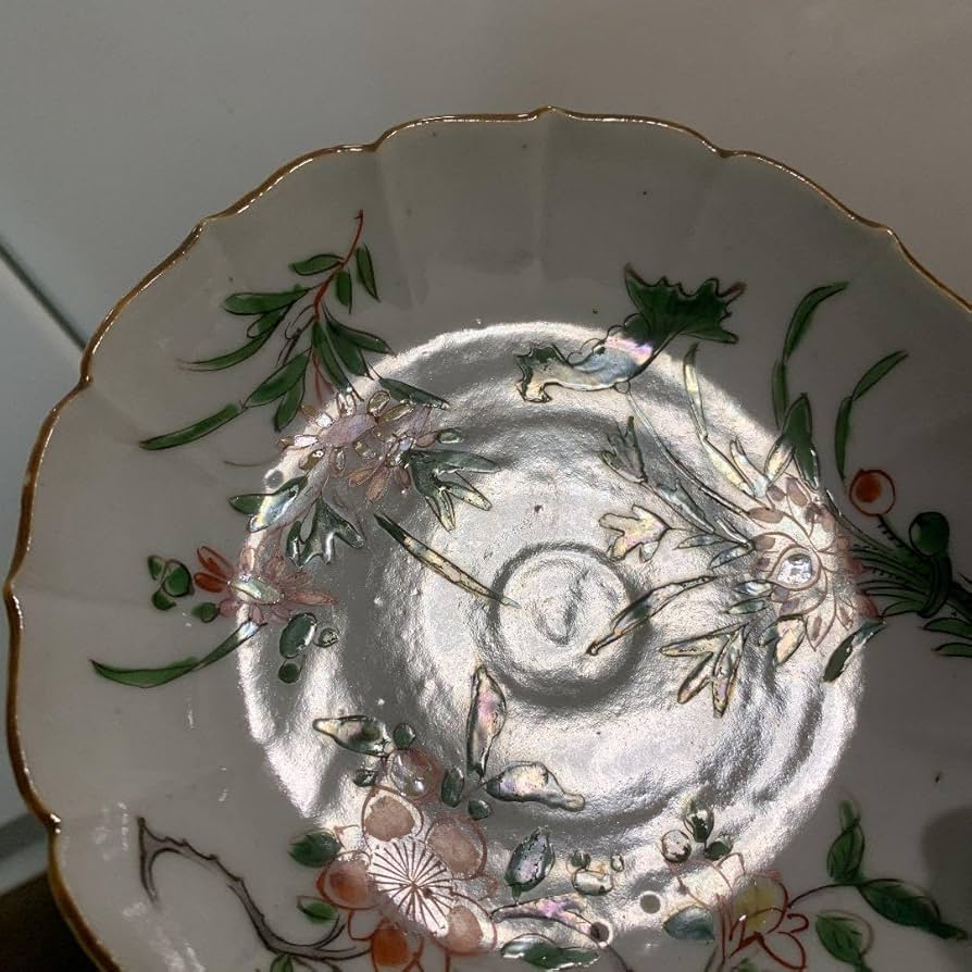 南京赤絵皿5枚 唐物 南京赤絵皿5枚 唐物