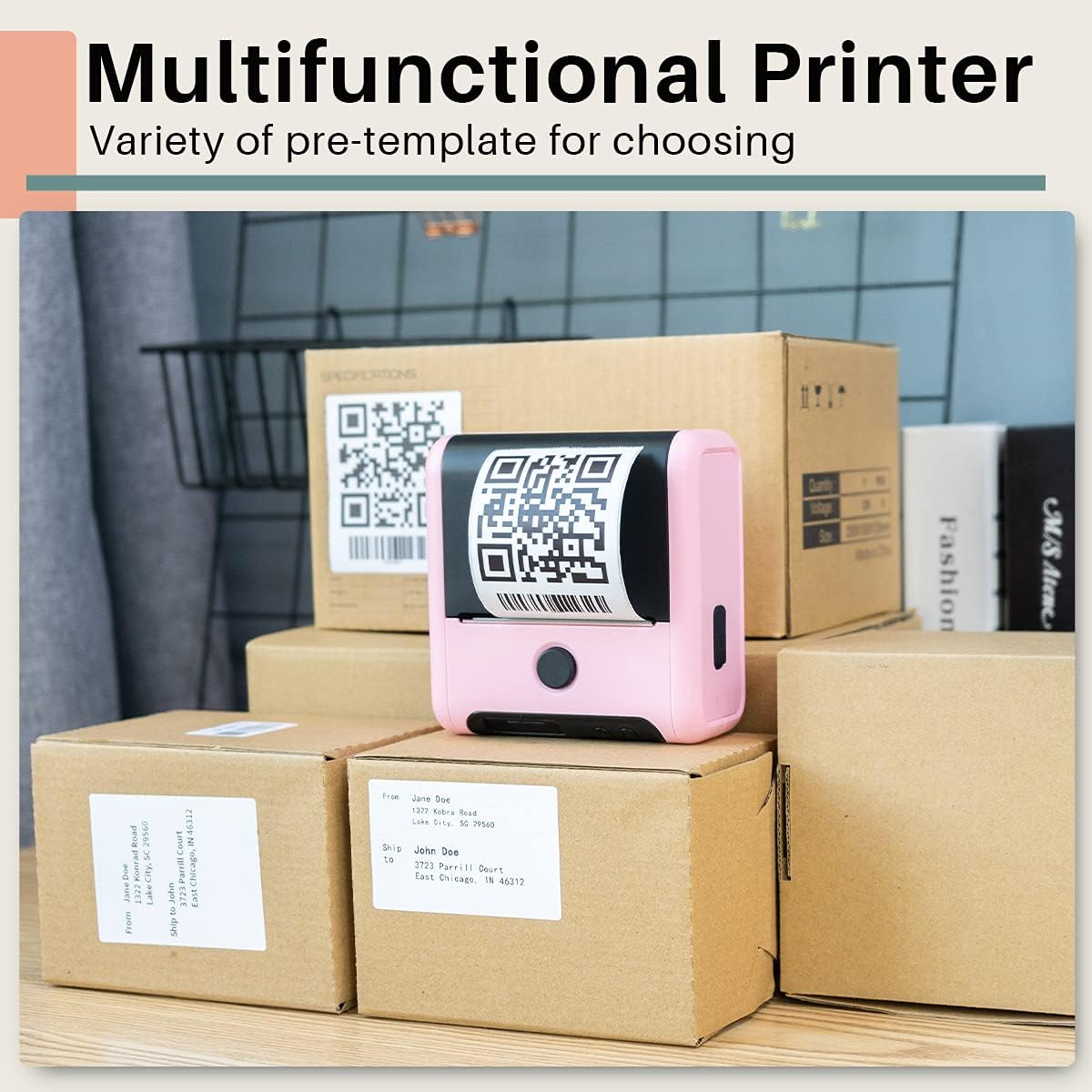 Up To 40% OFF Phomemo M200 Barcode Label Printer - 2022 Upgrade 3 Inch 80mm Series M110 Label Maker Cube WiFi Bluetooth Thermal Label Printer for Labeling, QR Code, Barcode, Retail, Images for Small Business- Pink Buy 1 get 1 🔥 Phomemo M200 Barcode Label Printer - 2022 Upgrade 3 Inch 80mm Series M110 Label Maker Cube WiFi Bluetooth Thermal Label Printer for Labeling, QR Code, Barcode, Retail, Images for Small Business- Pink