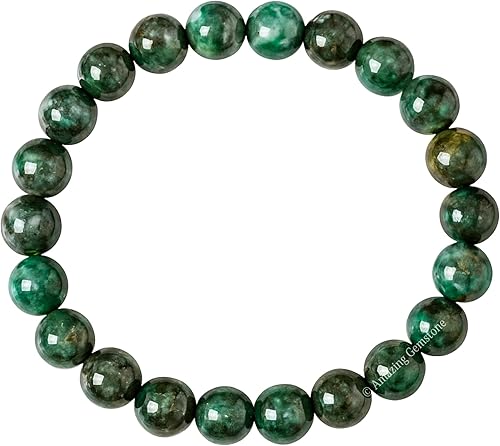 Miniatura 377 de Amazing Gemstone Pulsera de cristal para mujeres y hombres, pulsera de cristal curativo de protección, pulsera elástica con cuentas de piedras