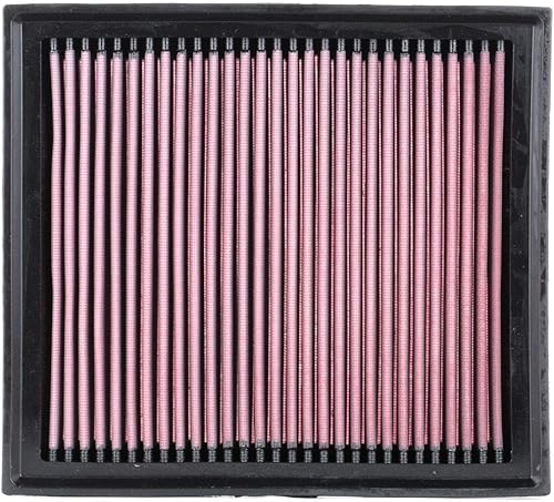 K&N Filtro de aire del motor: reutilizable, limpia cada 75,000 millas, lavable, Premium, Filtro de aire de repuesto para automóvil: compatible con