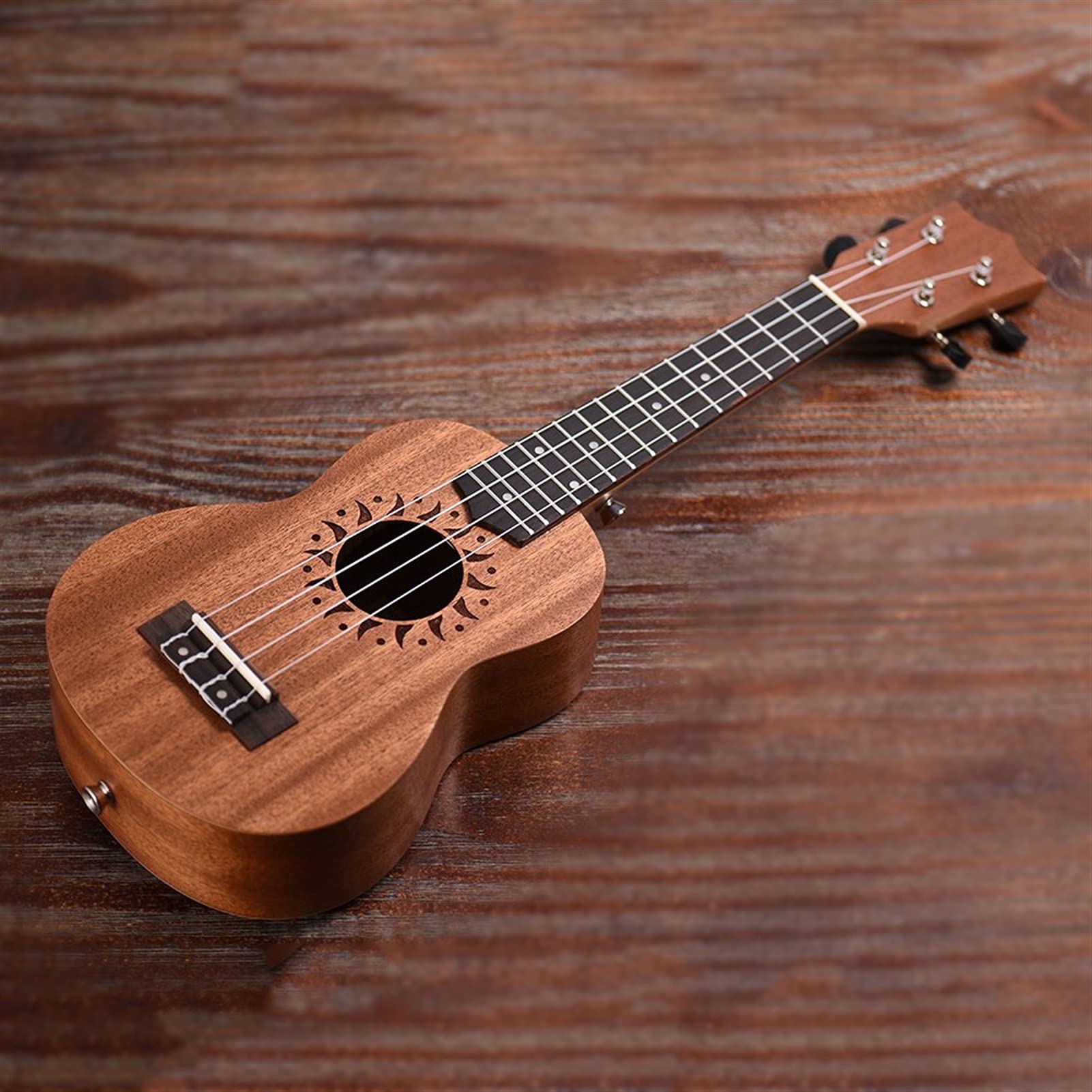 Ukulele 21 "Acoustic Ukulele Sapele 15 Piedi 4 Corde Ukulele Musicale Strumento A Corde Concerto Ukulele