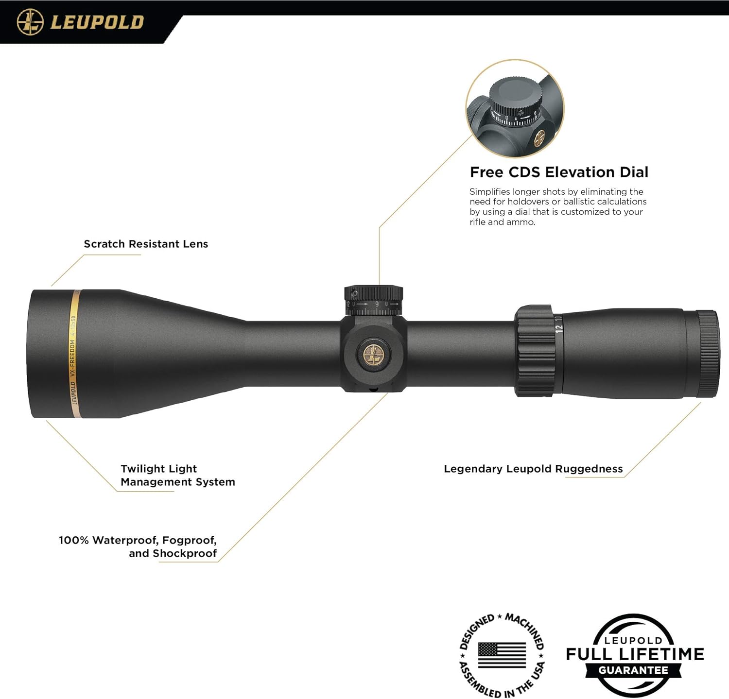 Leupold VX-Freedom 4-12x50mm Riflescope