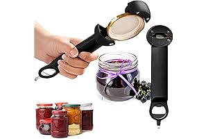 Multifunctional Magnetic Can and Jar Opener for Seniors with Arthritis or Limited Dexterity