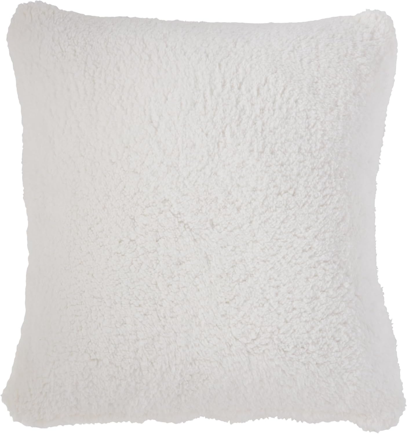Greendale Home Fashions Cozy Sherpa Throw Pillow, Cloud
