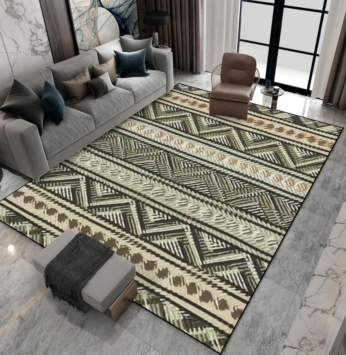 Tapis antidérapant de chambre lavable et sécurisé pour enfants 100x150