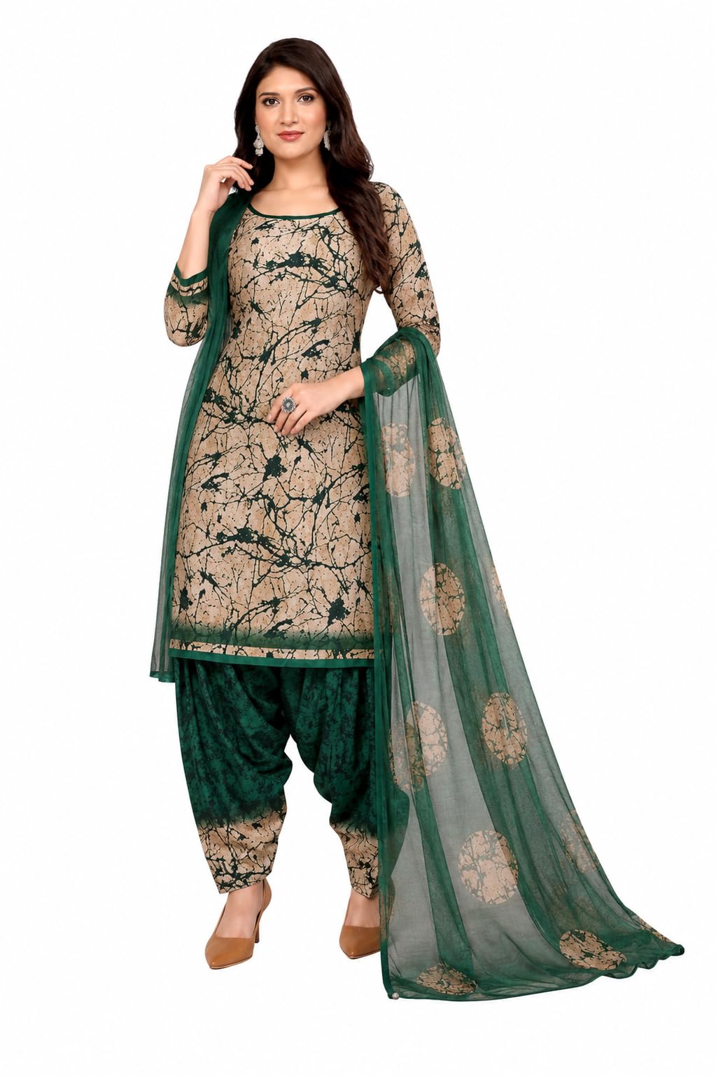 yashika Women's Unstitched Crepe Dress Materials | Crepe Salwar Suit For Women | Suit Material For Women Unstitched-picture-24